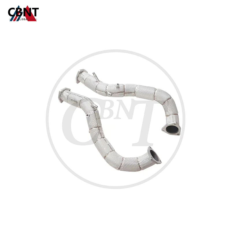 

CBNT Exhaust System for Porsche Cayman 718 GT4 RS 4.0L Catted/Catless Downpipe with Heat Shield Performance SS304 Exhaust-Pipe