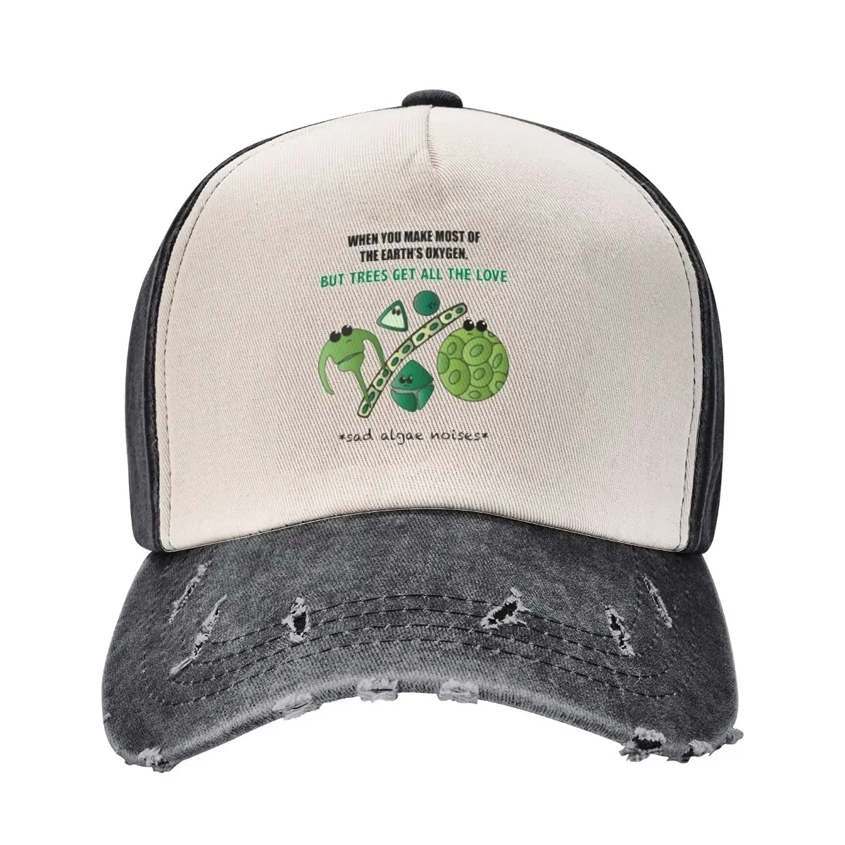 Sad Algae Noises Baseball Cap Designer Hat Wild Ball Hat Women's Beach Outlet 2025 Men's