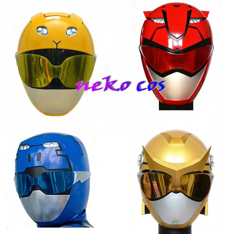 

Шлем и маска Nekocos Tokumei Sentai Go Busters из смолы для косплея, индивидуальный размер