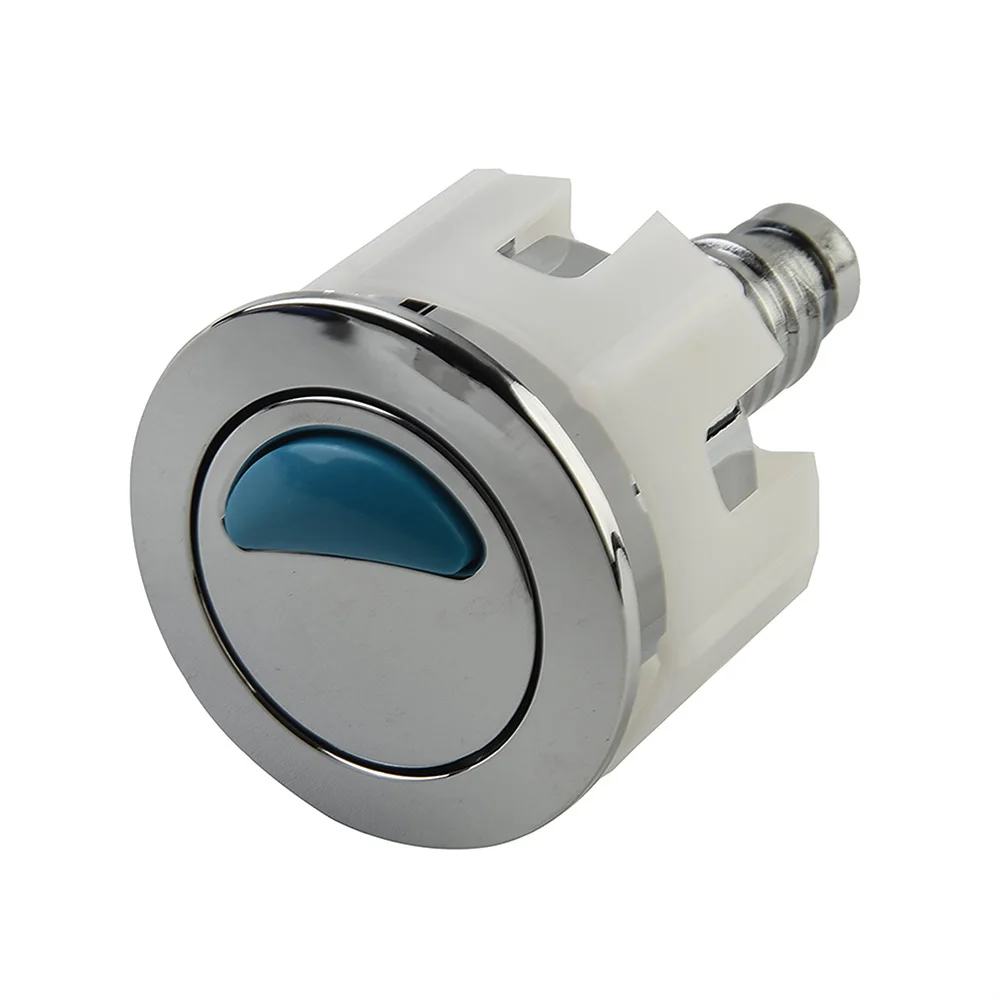 Toilet Push Button Water Saving Chrome For Cistern Tank In-line Side Push Double Drain Valve Toilet Button Toilet Switch