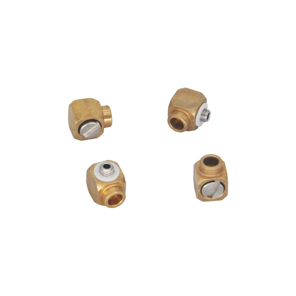 M3-3mm Elbow Nipple 90° Solder Copper Pipe For RC 1:14 K336GC k961 EC160E Hydraulic Cylinder Valve Block Upgrade Parts