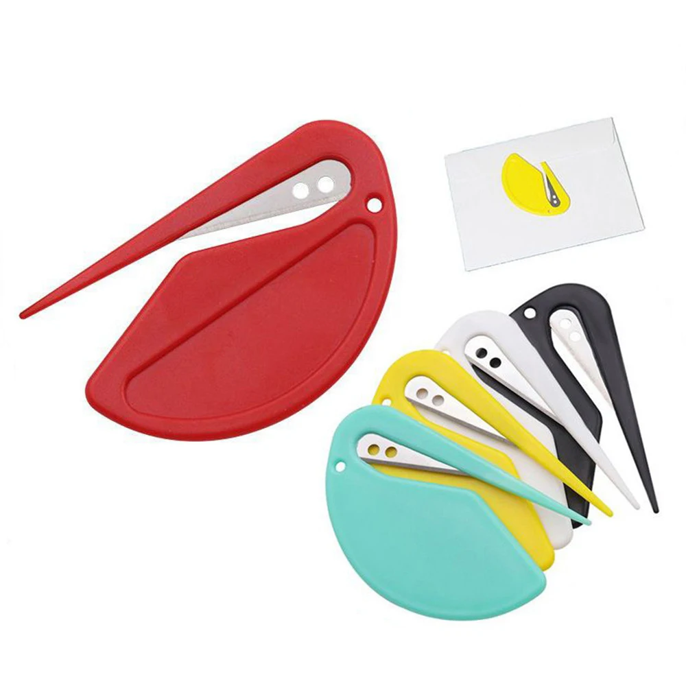 Letter Opener Envelope Mail Slitter with Razor Wrapping Cutter Box Opener Papers Cutter Plastic Cutting Supplies