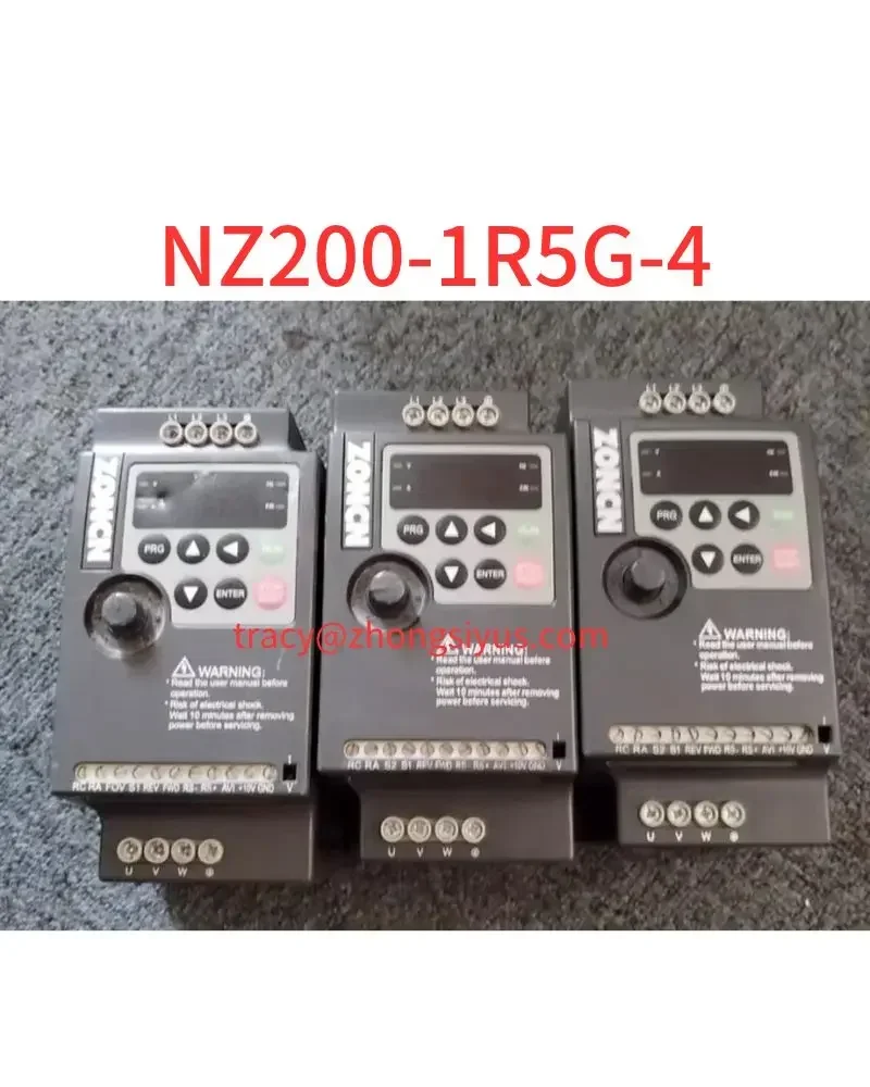 

Used frequency converter 1.5 kw 380V, NZ200-1R5G-4, function package