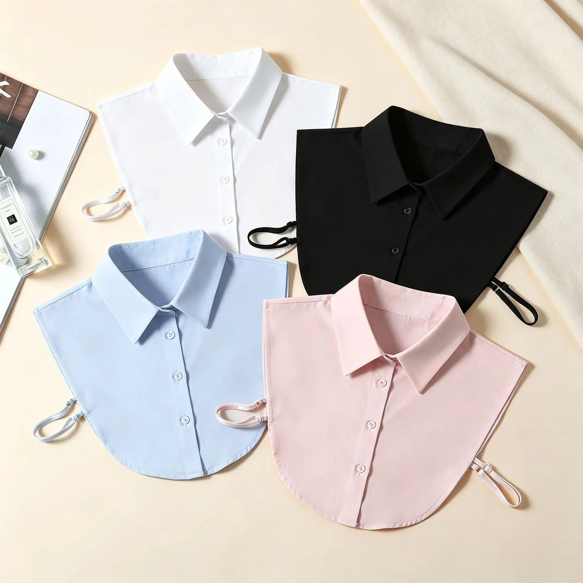 Women Versatile Fake Collar Decorative Stand Collar Pointed Shirt Collar Accessories
