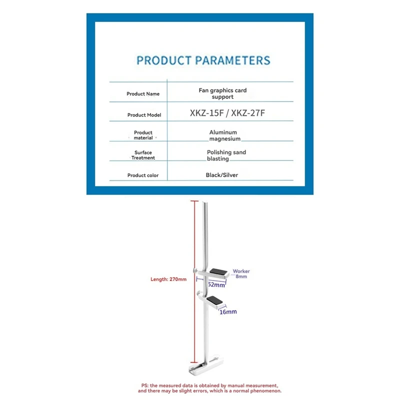 Universal Graphics Card GPU Support Bracket Anti Sag GPU Bracket  Adjustable GPU Sag Bracket Universal Graphics Card Support