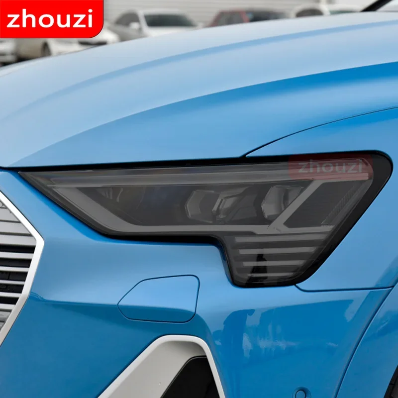 لأودي إترون كواترو 2020 سيارة العلوي تينت الدخان الأسود طبقة رقيقة واقية حماية شفافة ملصق من البولي يوريثان 2 قطعة اكسسوارات #4
