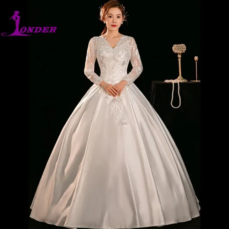 sexy-v-neck-plus-size-brides-wedding-dresses-long-sleeves-vestido-de-novia-2024-high-end-and-fashion-wedding-dresses