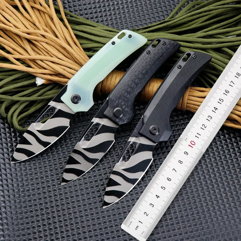 

Portable Folding Camping Outdoor Pocket Knife D2 Blade G10 Handle Survival Tactical Hunting Knives Fruit Gift Utility EDC Tools
