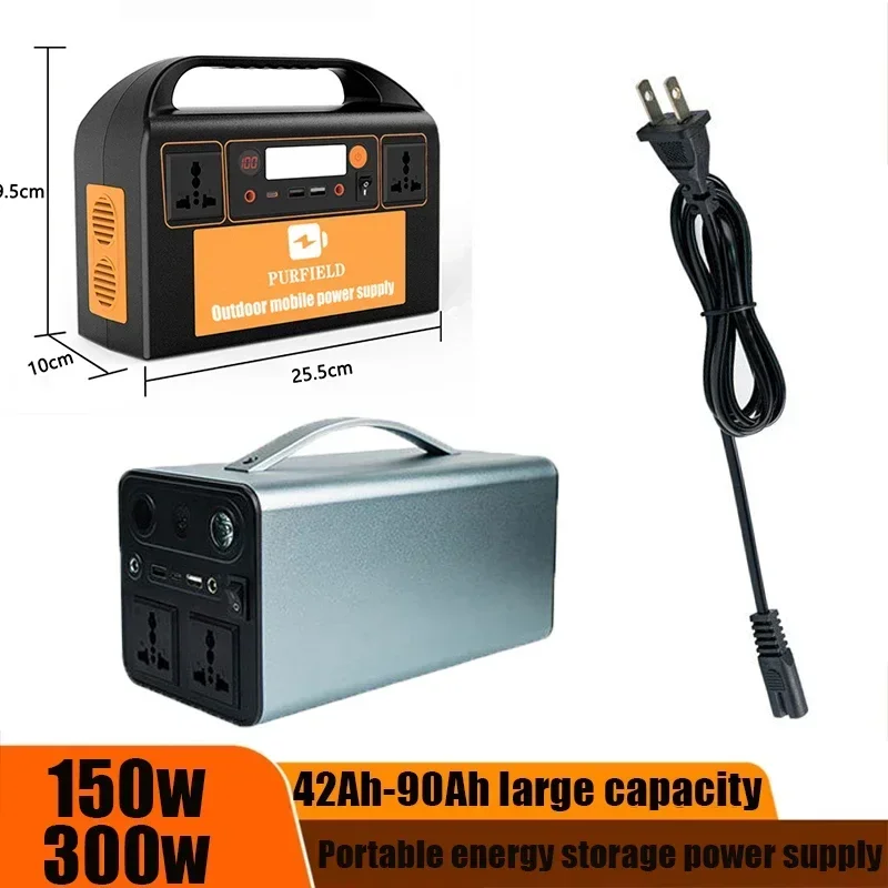 180W 300W Portable Power Station AC DC Outdoor 315WH Solar Generator 45000mAh-90000mAh Battery Emergency Power Supply