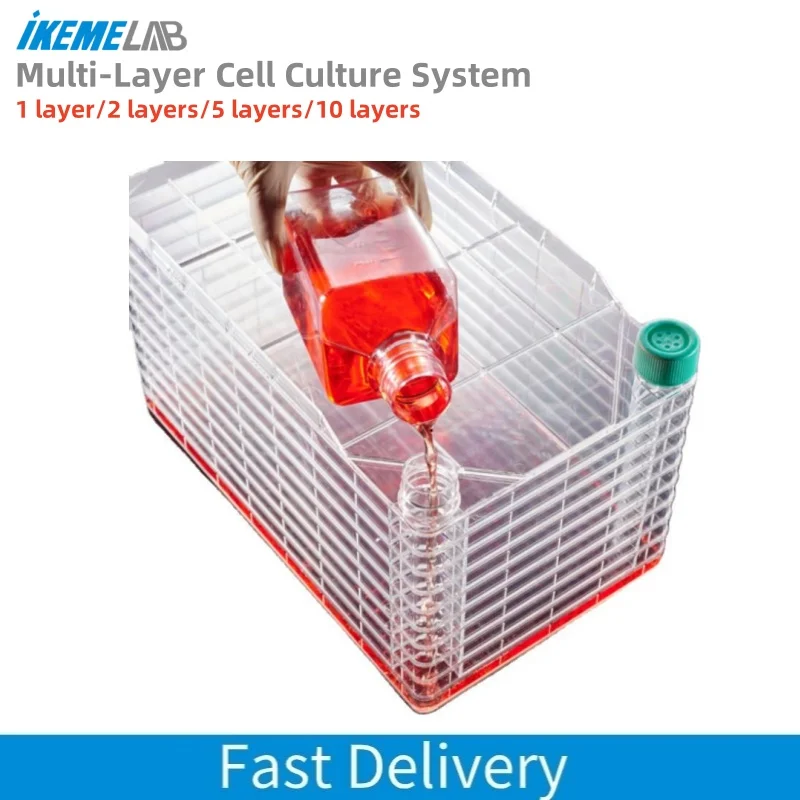 

Многослойная система клеточной культуры IKEME PS HDPE, научная биологическая лабораторная шкала, производство, колба для тканевой культуры, обработанная TC