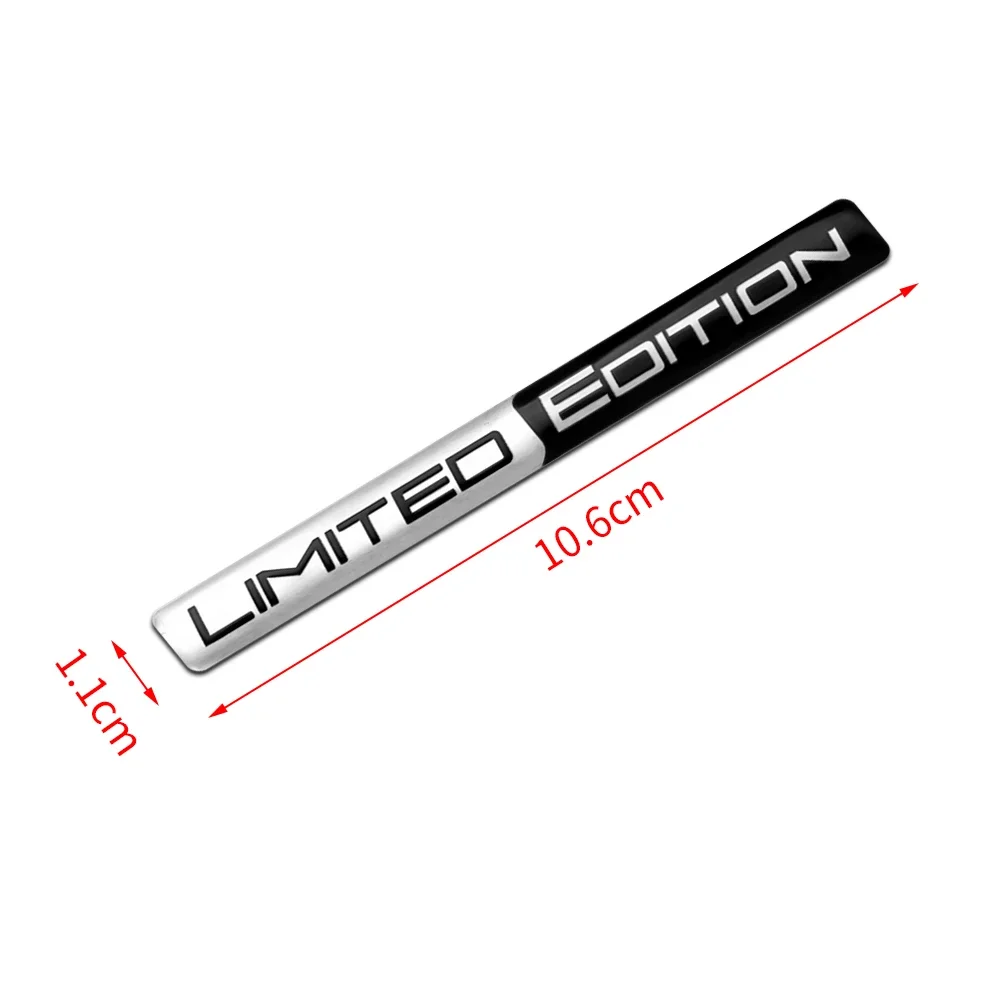 Car Accessories 3D Aluminum LIMITED EDITION Emblem Badge Car Stickers Decal For Audi Honda Opel Toyota Mercedes Mazda Motorcycle
