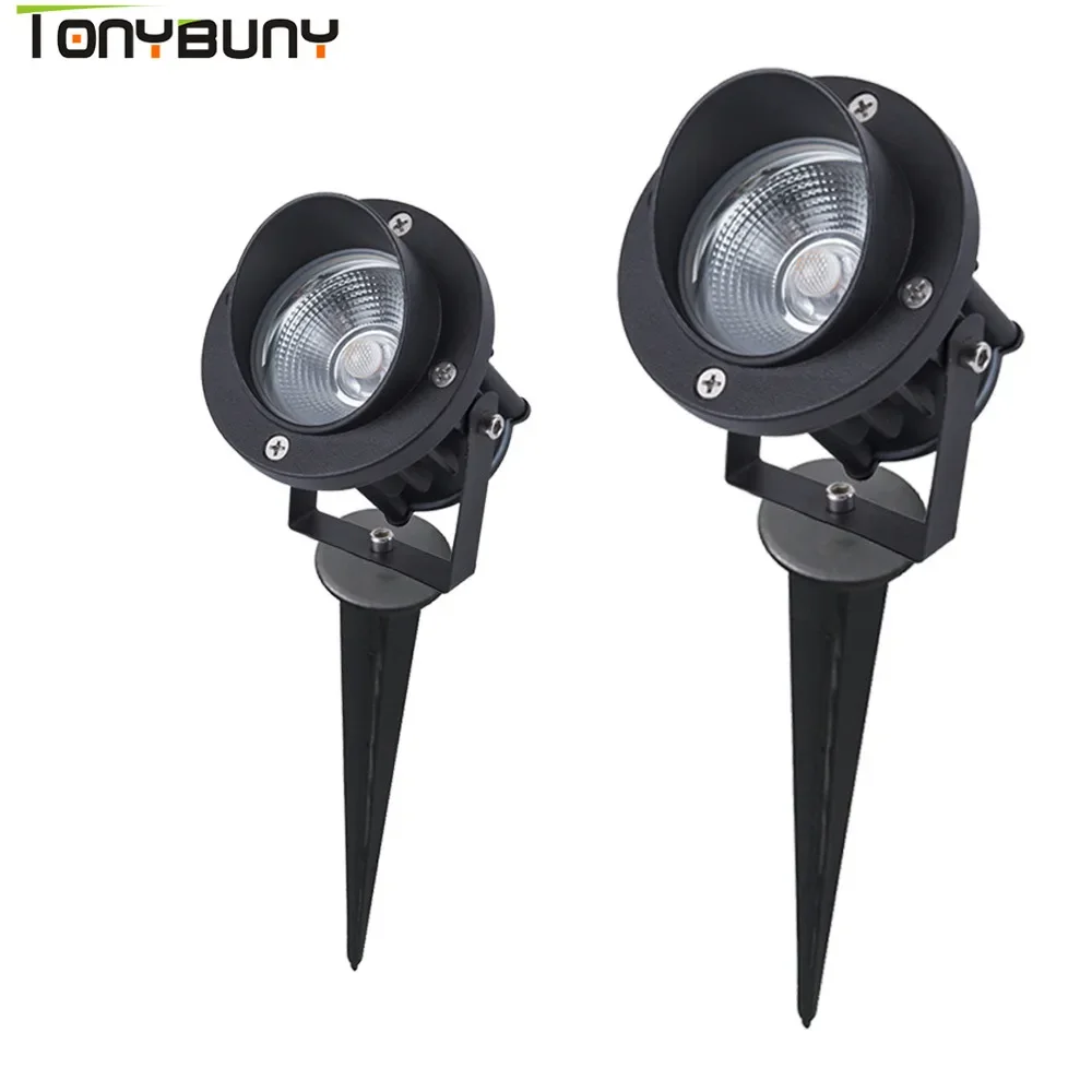 Top Selling Led lawn light COB 3W 5W IP65 outdoor garden led spot lamp 12V 110V 220V led garden spike lawn lamp with Tip