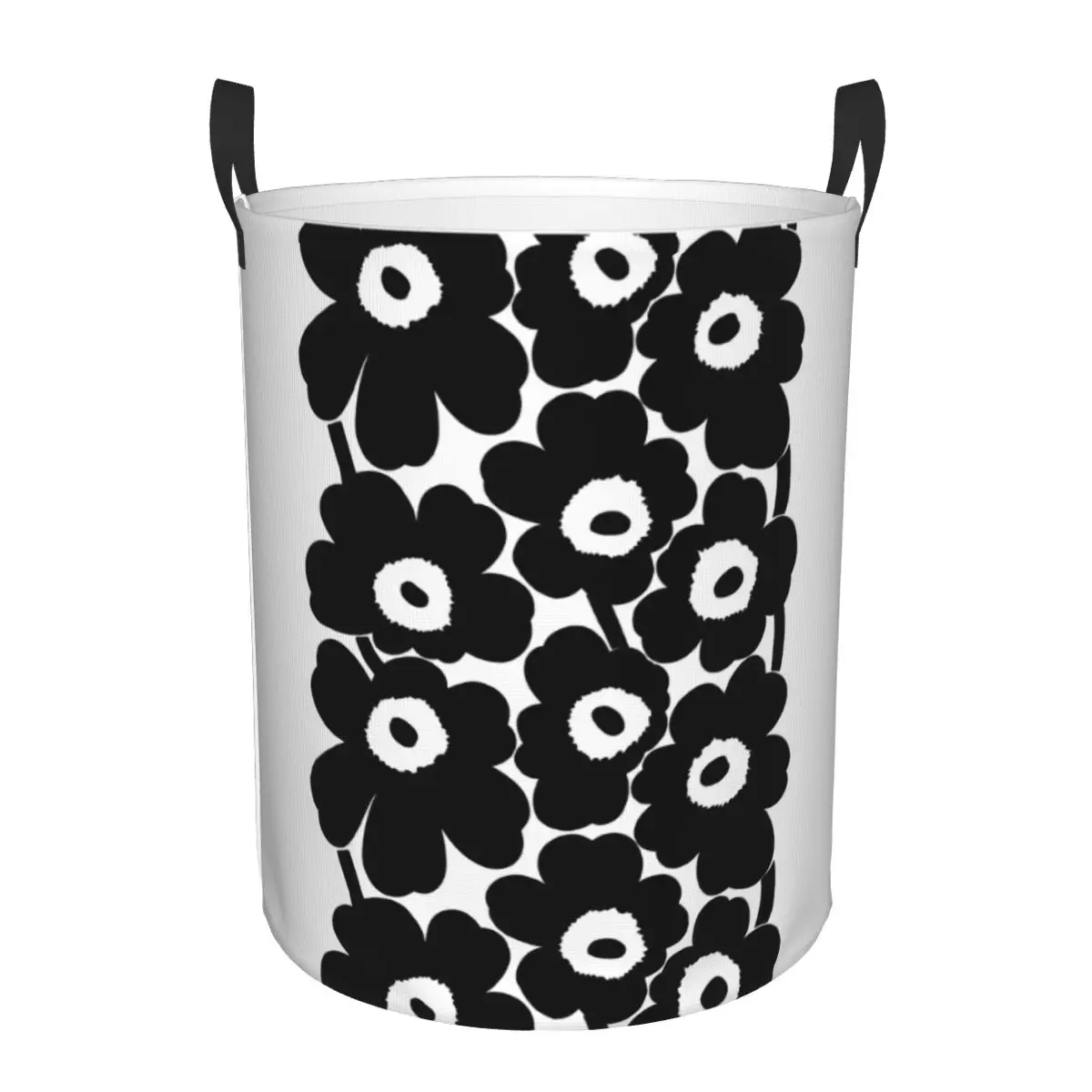 Custom Little Poppy Print Laundry Hamper Large Clothes Storage Basket Fashion Modern Style Toys Bin Organizer for Kids