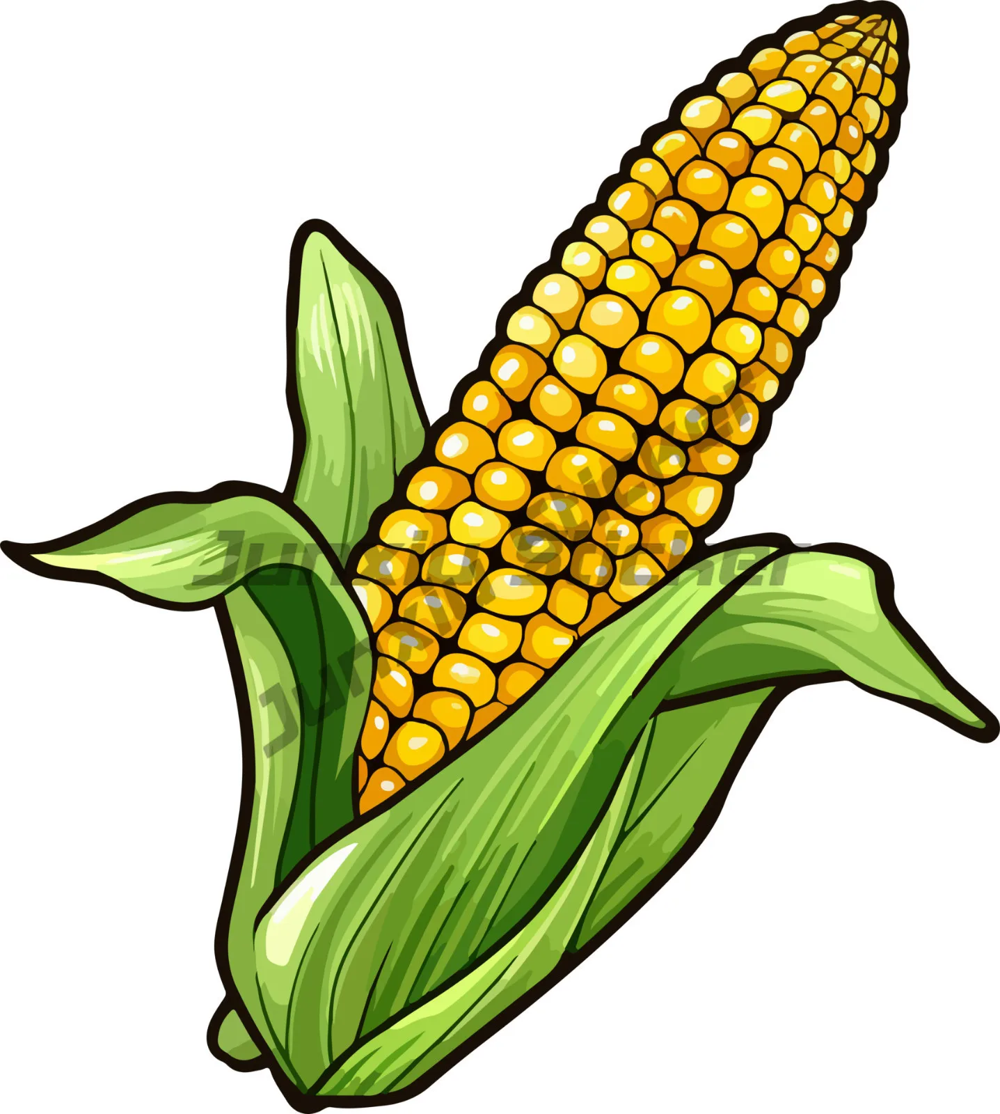 

Corn on The Cob Sticker, Weatherproof Bumper, Vinyl Decal
