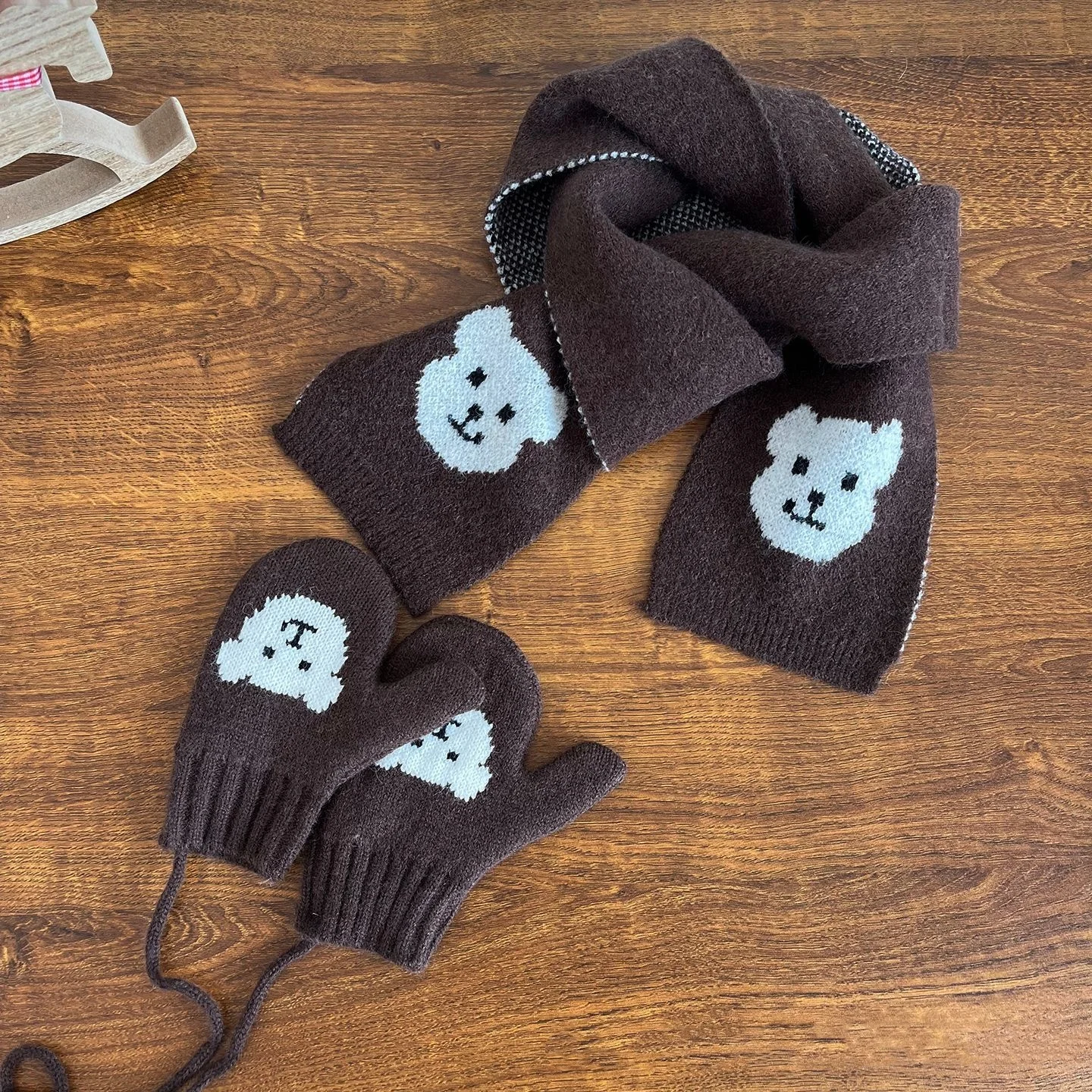 لطيف الكرتون سيارات الاطفال قفازات الشتاء الحراري صوف مبطن قفازات المضادة للانزلاق القفازات في الهواء الطلق للبنين 2-4 سنوات #2