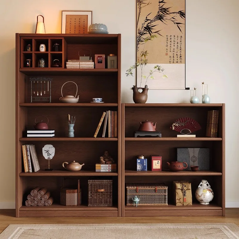 Bogu rack solid wood Chinese tea set cabinet shelf living room tea storage tea cabinet display cabinet Duobao Pavilion bookcase