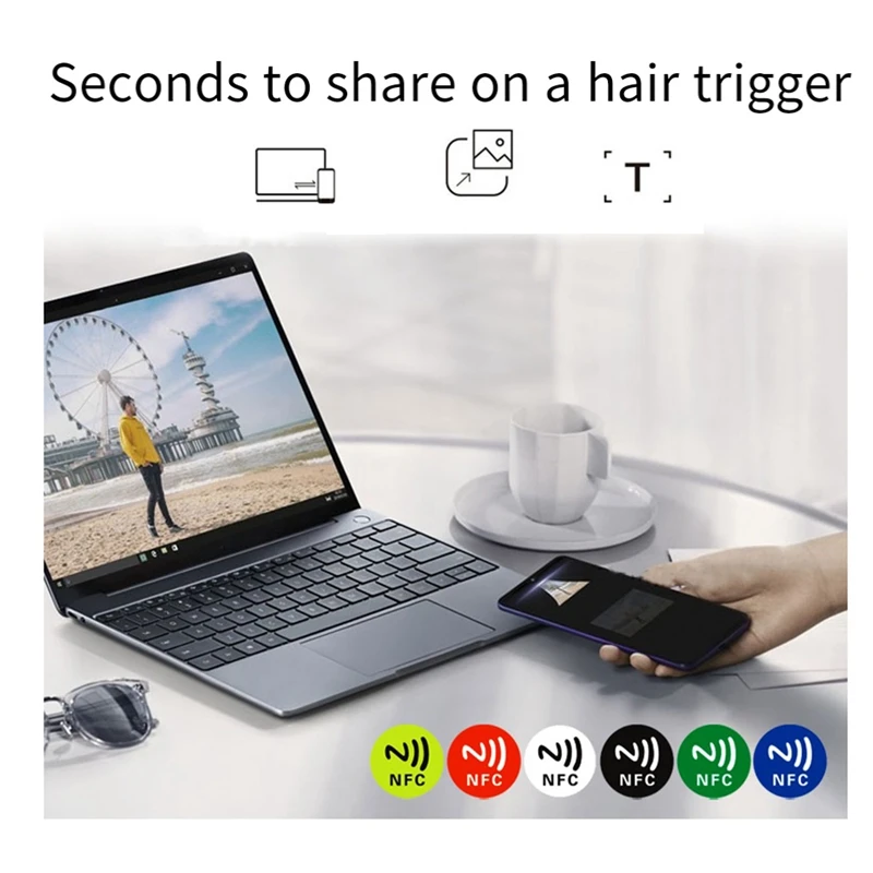 24 pcs nfc ntag213 tag aufkleber universelles etikett rfid token patrol 13,56 mhz mehrfarbig für kürzel etc nfc aufkleber