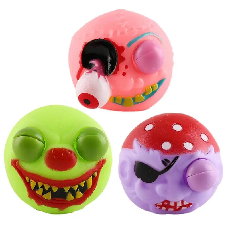 Antistress Cartoon Stare Ball Toy Funny Eyeball Pop Out Figure Tricky Toy Stress Relief Boom Out Eyes Doll Gift For Kid Adults