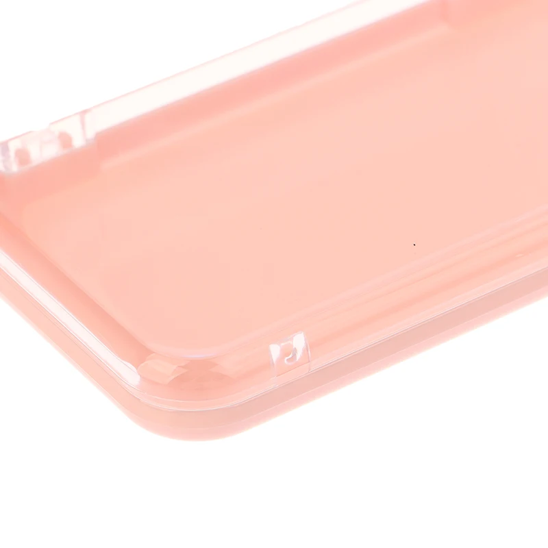 Rechteckige, transparente Kunststoff-Schmuckschatulle, Aufbewahrungsbox für Press-On-Nägel mit Deckel, Display-Organizer für künstliche Nägel, Salon-Organizer-Behälter – Detail 16