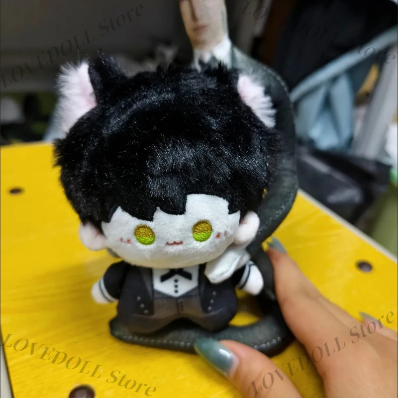 

Anime Love and Deepspace Cat Butler Series 10CM Plush Toy Cartoon Printing Nunu Body Doll Stuffed Plushie Pendant Gift
