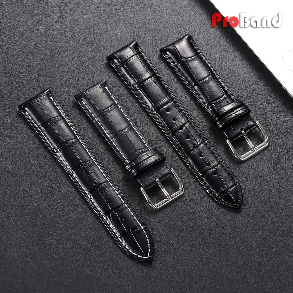 

Strap 10/12/13/14/15/16/17/18/19/20/21/22/23/24mm High Quality Black Brown Watch Band Accessories Wristbelts Men Women Bracelet