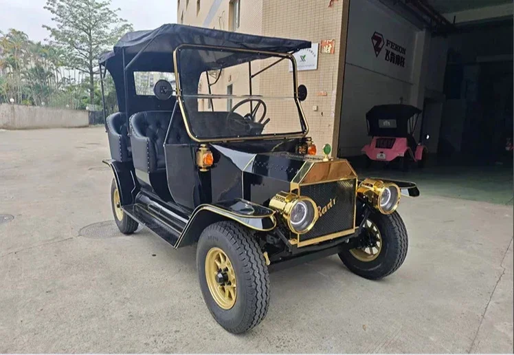 Golf Cart Two Rows and Five Seats Multimedia 10.3-inch Large Screen Scenic Tour Vintage Classic Golf Carts