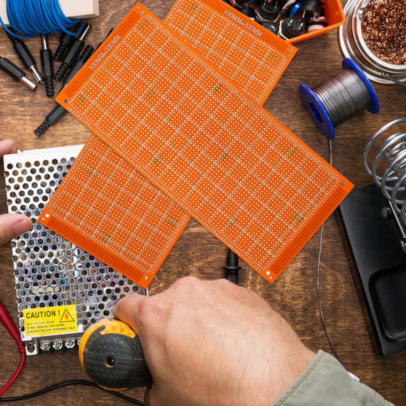 4 pezzi schede universali circuiti stampati durevoli layout del foro isolato per progetti elettronici prototipazione saldatura fai da te