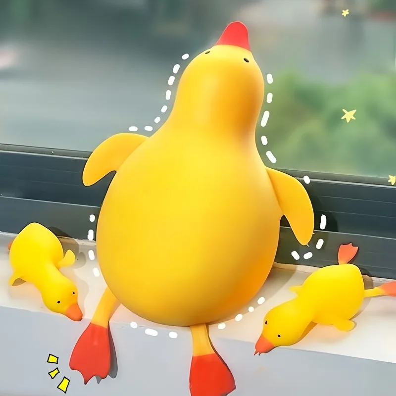 Squishy Antistress Duck Fidgets Toys Cute Goose Animals Vent Toys for Kids Adults Decompression Stretch Toys for Kids Best Gift