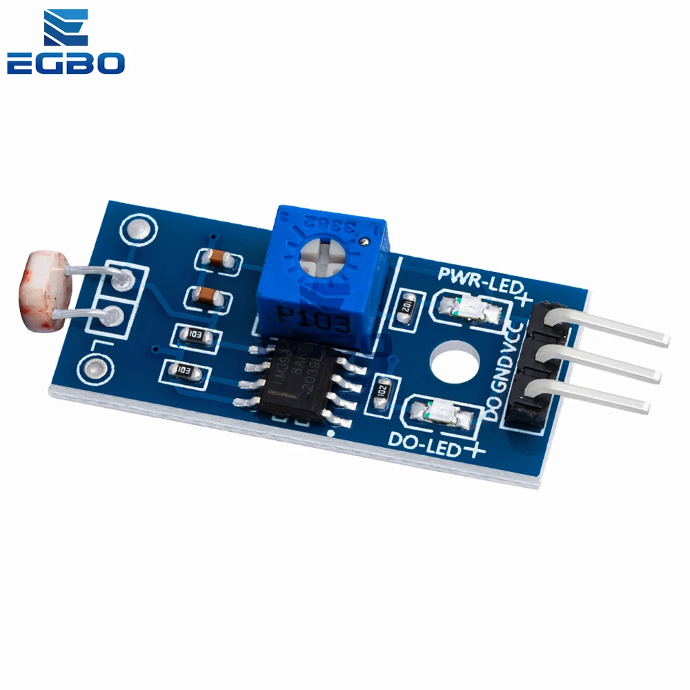 1~10PCS EGBO Photosensitive brightness resistance sensor module Light intensity detect New For Arduino