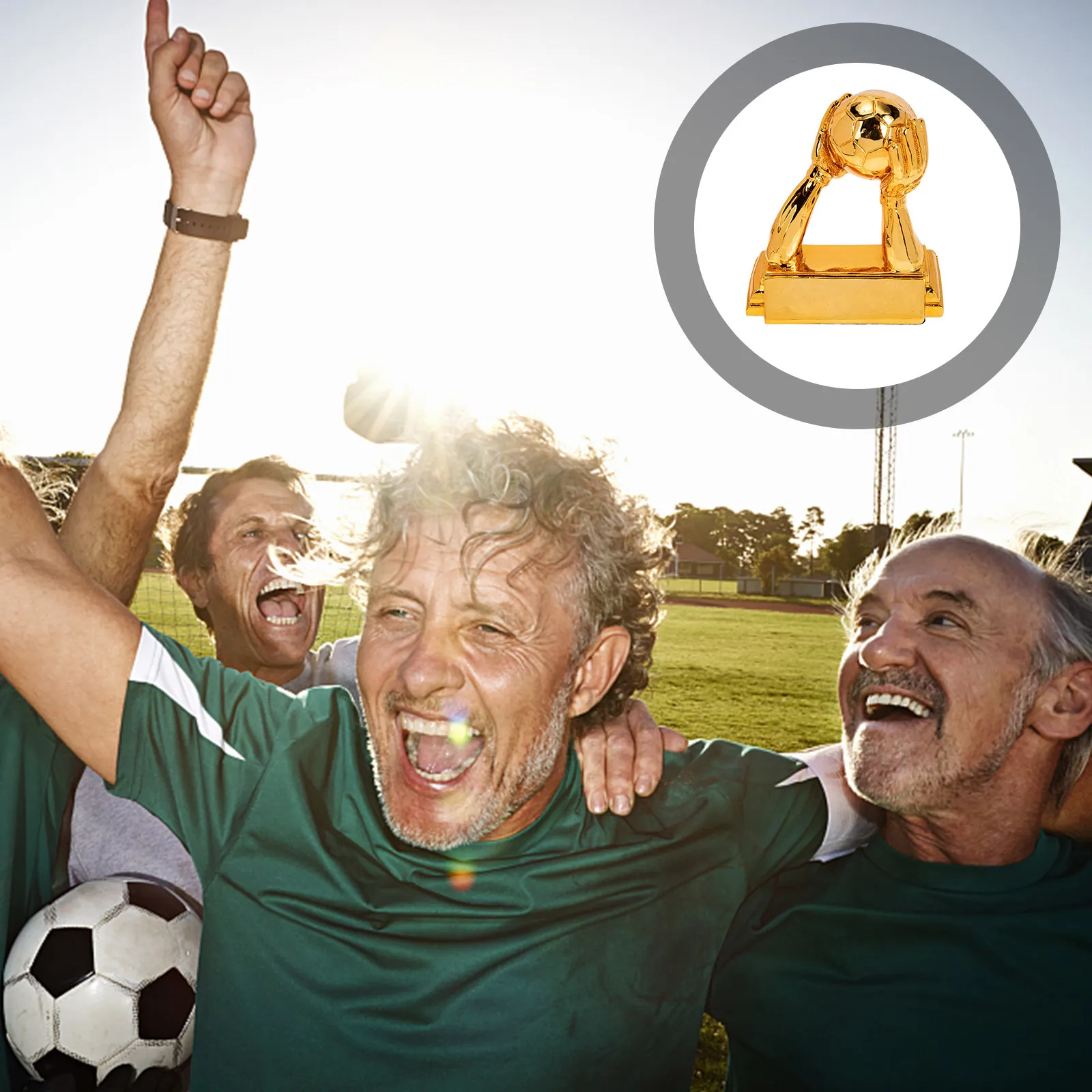 

Resin Football Trophy For Soccer Competition Prize Exquisite Trophy Decor Competition Supply Team Sports