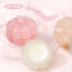 Pumpkin-Shape Sweet Peach Lip Balm Tinted Lip Balm Natural Lasting Moisturizing Hydrating Lipstick Makeup Lip Care Women Makeup