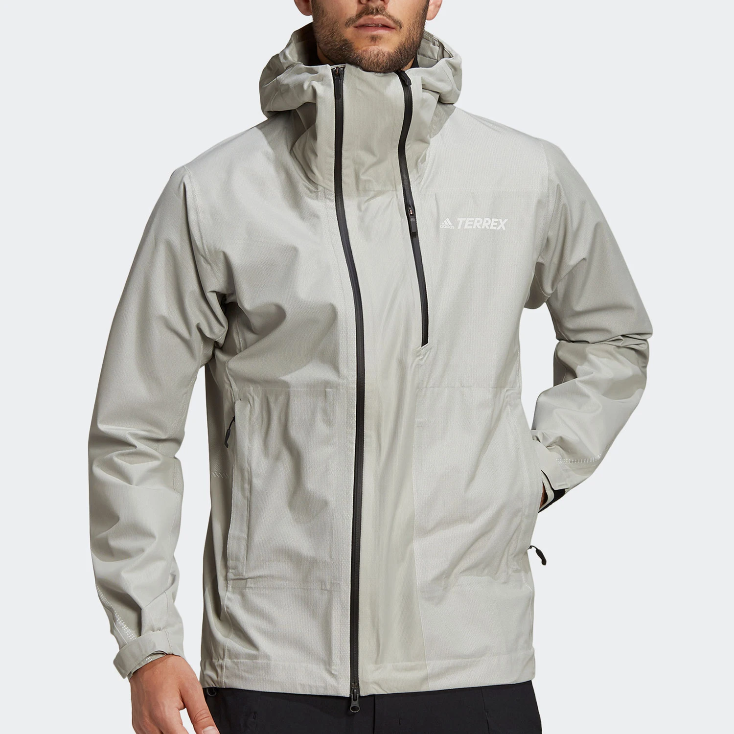 

Мужская спортивная ветрозащитная куртка Adidas Originals 2025 с капюшоном для активного отдыха FT6874