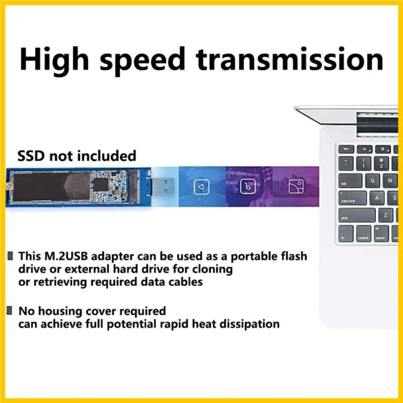 

Q1JF Высокие выступления M.2NGFF SSDS до USB3.0 Адаптер для оконных операционных систем