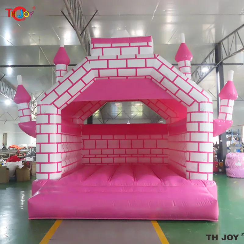 Fast Air Shipping 4x4m Pink Inflatable Bouncer Kids Blow Up Jumping Bounce Bouncy Castle with Blower