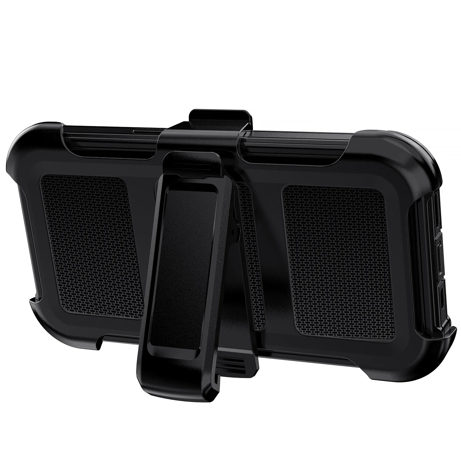 Funda negra para iPhone 17/17 Air/17 Pro/17 Pro Max, resistente, a prueba de golpes, protectora híbrida resistente de 2 capas con Clip