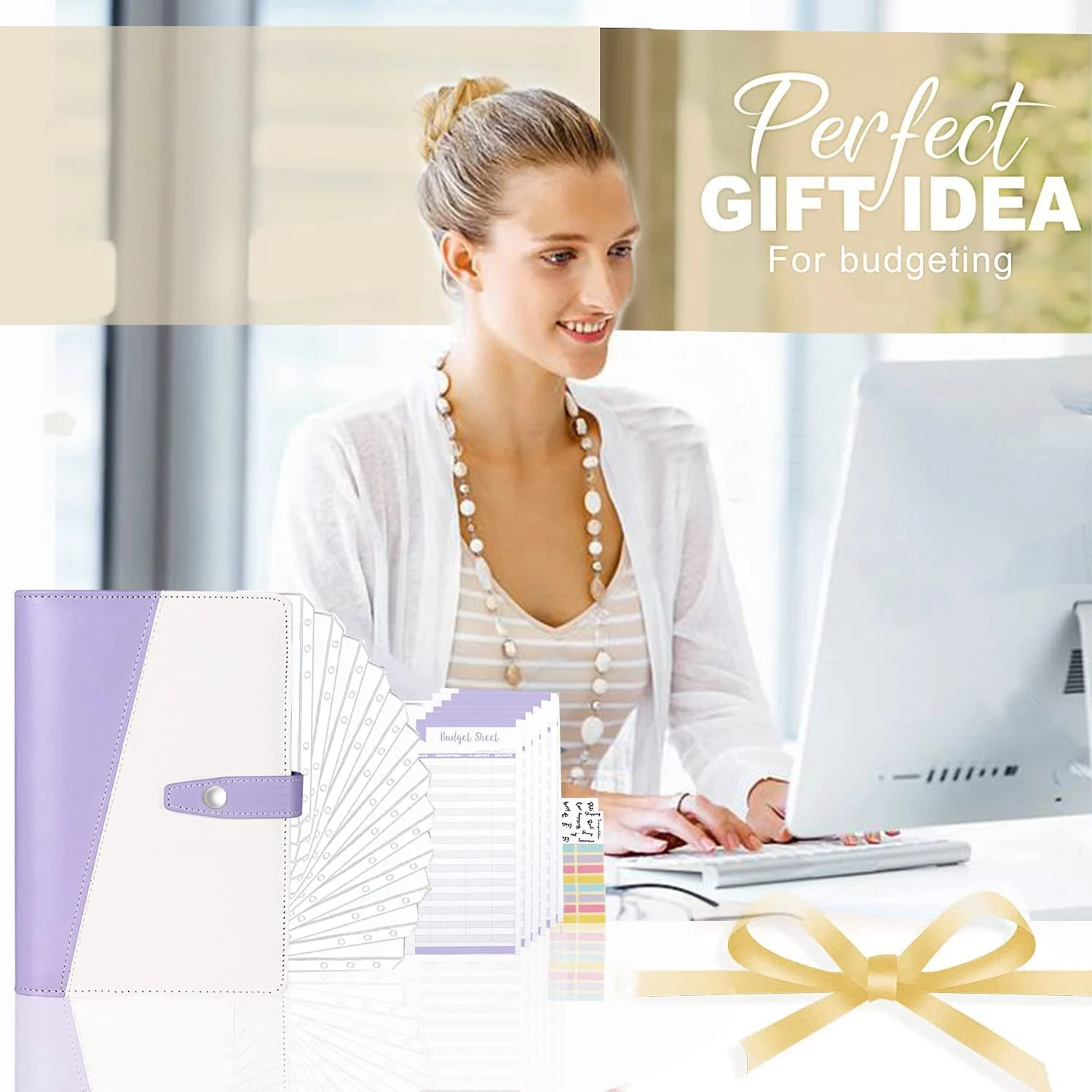 Папка для бумаг, 29 шт., органайзер для экономии денег, конверты для денег, бумажная папка из полиуретана A6 с конвертами на молнии, фиолетовая