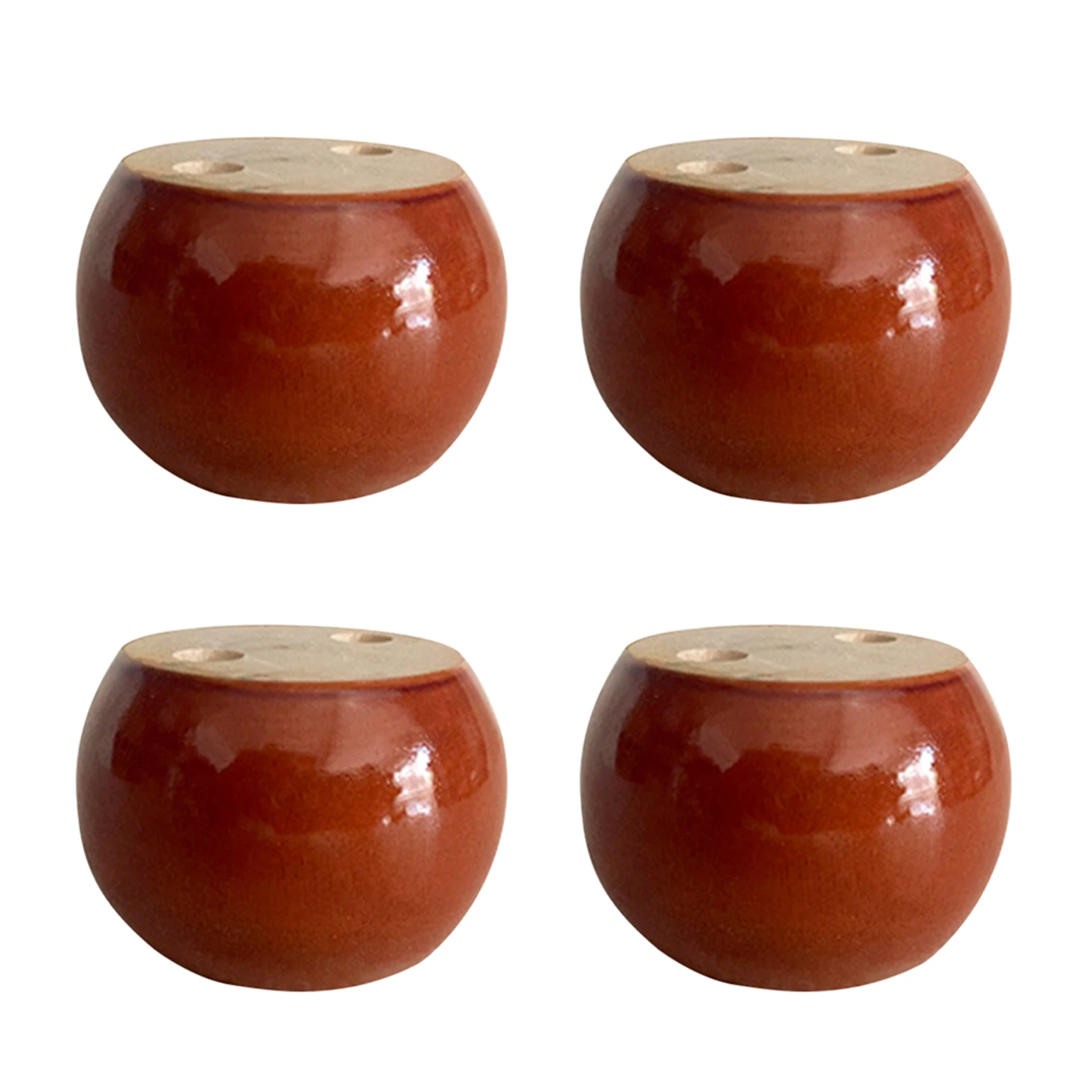 

4pcs Wooden Sofa Riser Round Floor Protector Table Leg Office Bed Home Accessories Easy Install Furniture Feet Hotel Craft