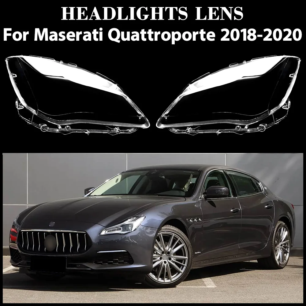 

For Maserati Quattroporte 2018 2019 2020 Car Accessories Headlight Cover Transparent Lampshade Lamps Headlamp Lens Plexiglass