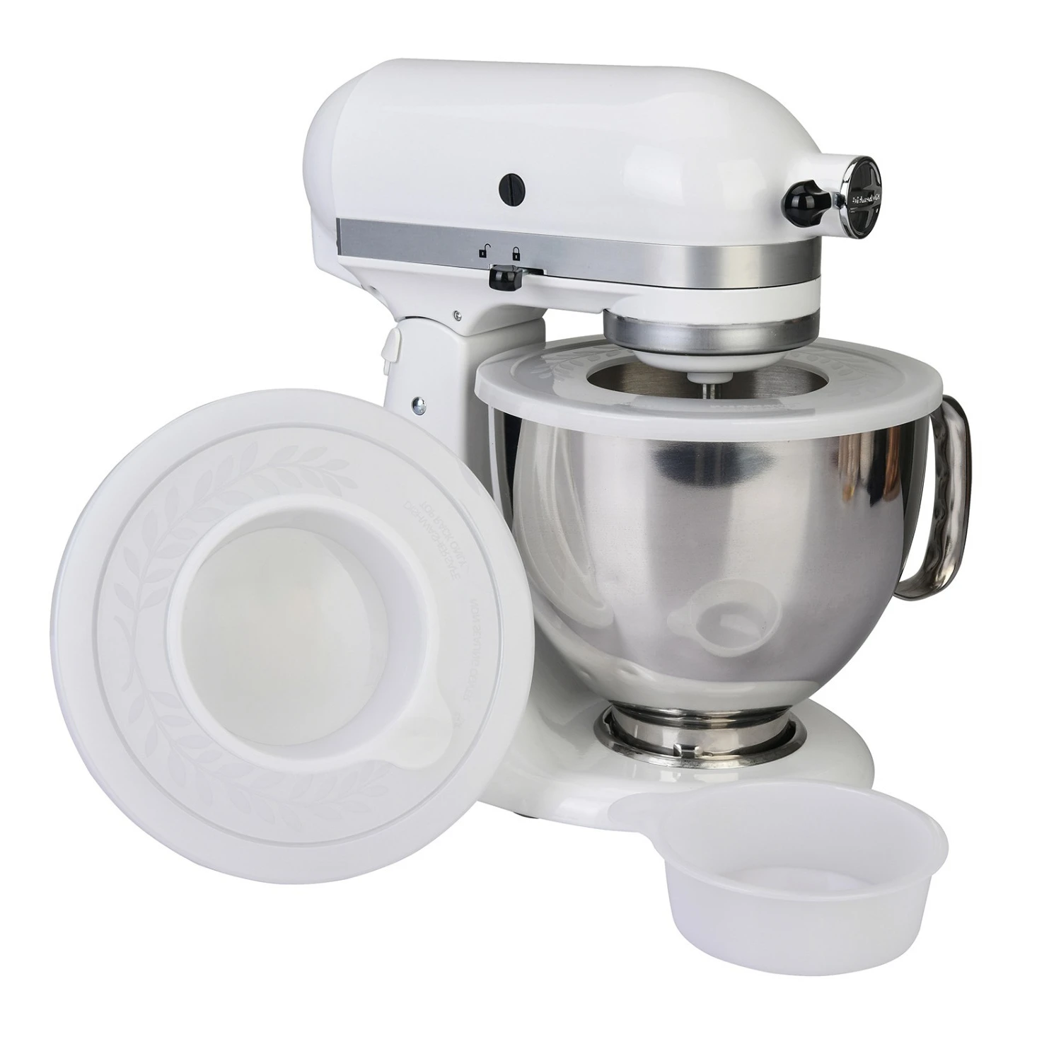 

2 PC 4.5-5QT Mixer Bowl Cover Splatter Guard Lid for KitchenAid Tilt-Head Stand