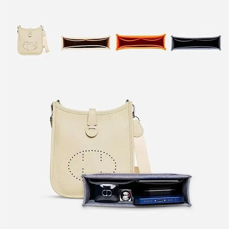 Bag Organizer Felt Liner Pocket Accessory For Hermes Evelyne 16 29 33 Bags Support Durable Lining Storage Sorting Bag Inner Part