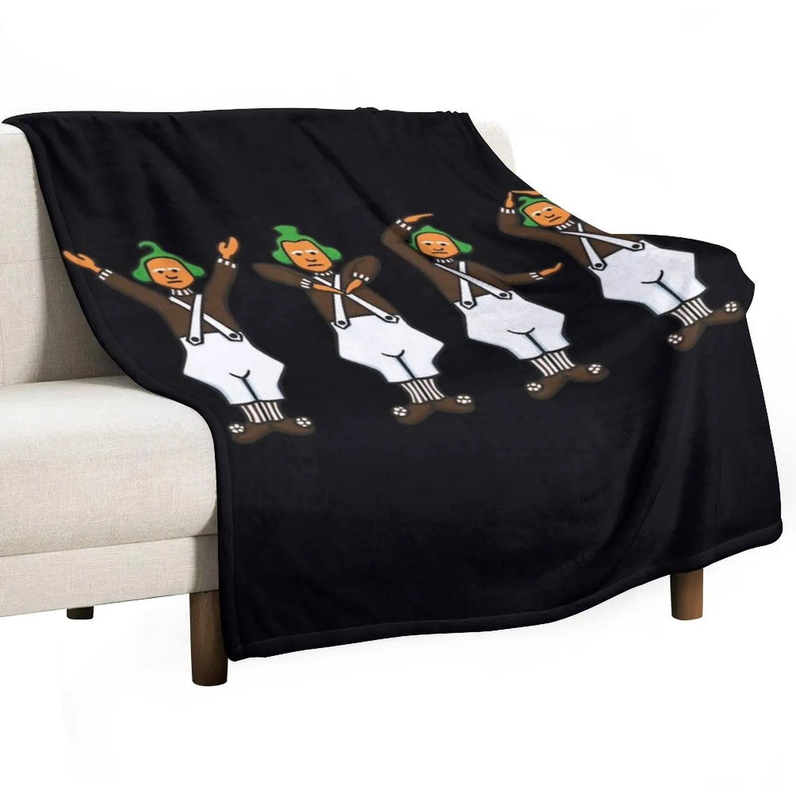 

Oompa Loompa YMCA \t Throw Blanket Luxury St Hairys Furry Quilt Blankets