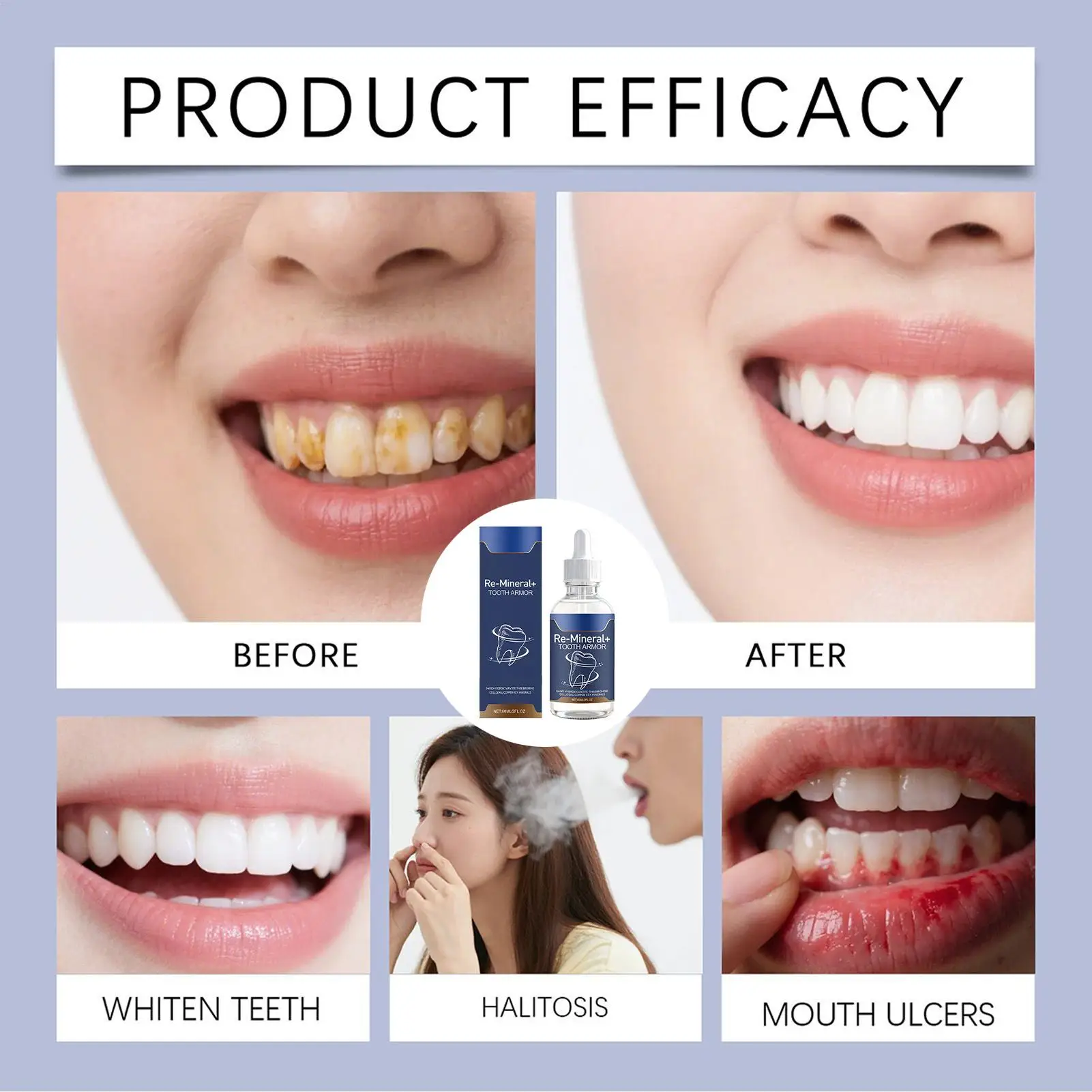 60ml Tooth Armor Liquid Enamel Cavity Defense Drops Whitening & Sensitivity Relief Daily Oral Care 2026