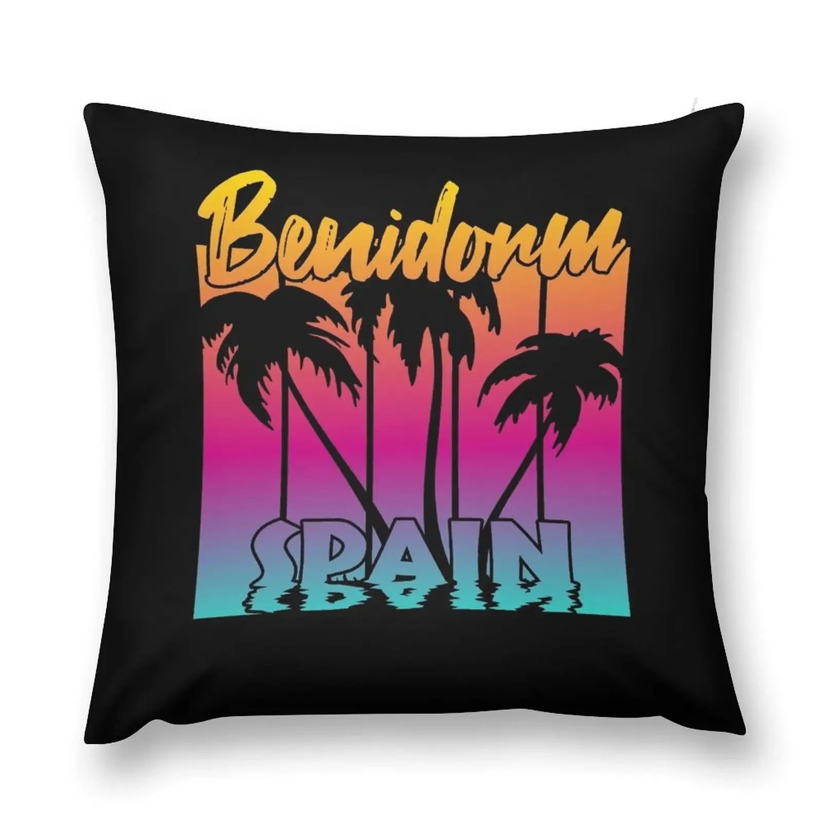 Benidorm Spain Throw Pillow Luxury Living Room Decorative Cushions Luxury Pillow Cover Throw Pillow Luxury Case