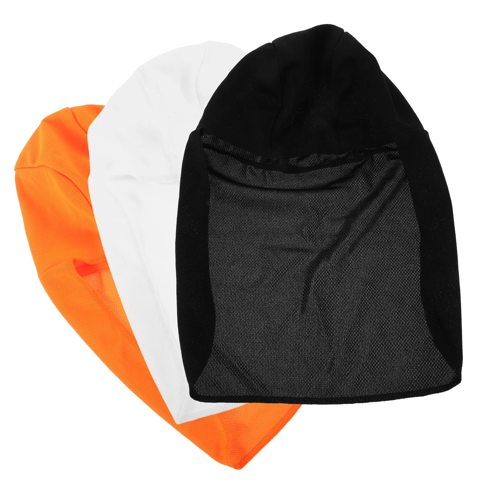 

3pcs Cycling Cap Cooling Breathable Elastic Riding Sweat Cap Fishing Biker Hat Neck Protection Sunshade Ear Warmth Sports