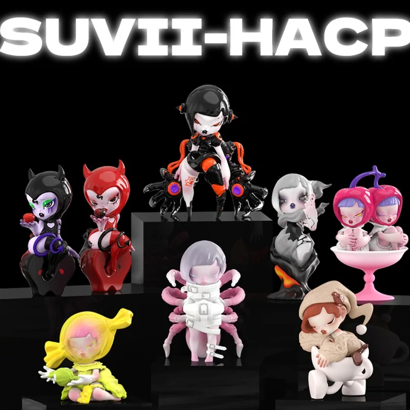 

SUVII Human Addicted Correction Program Series Blind Box Toys Cute Action Anime Figure Kawaii Mystery Box Model Designer Doll