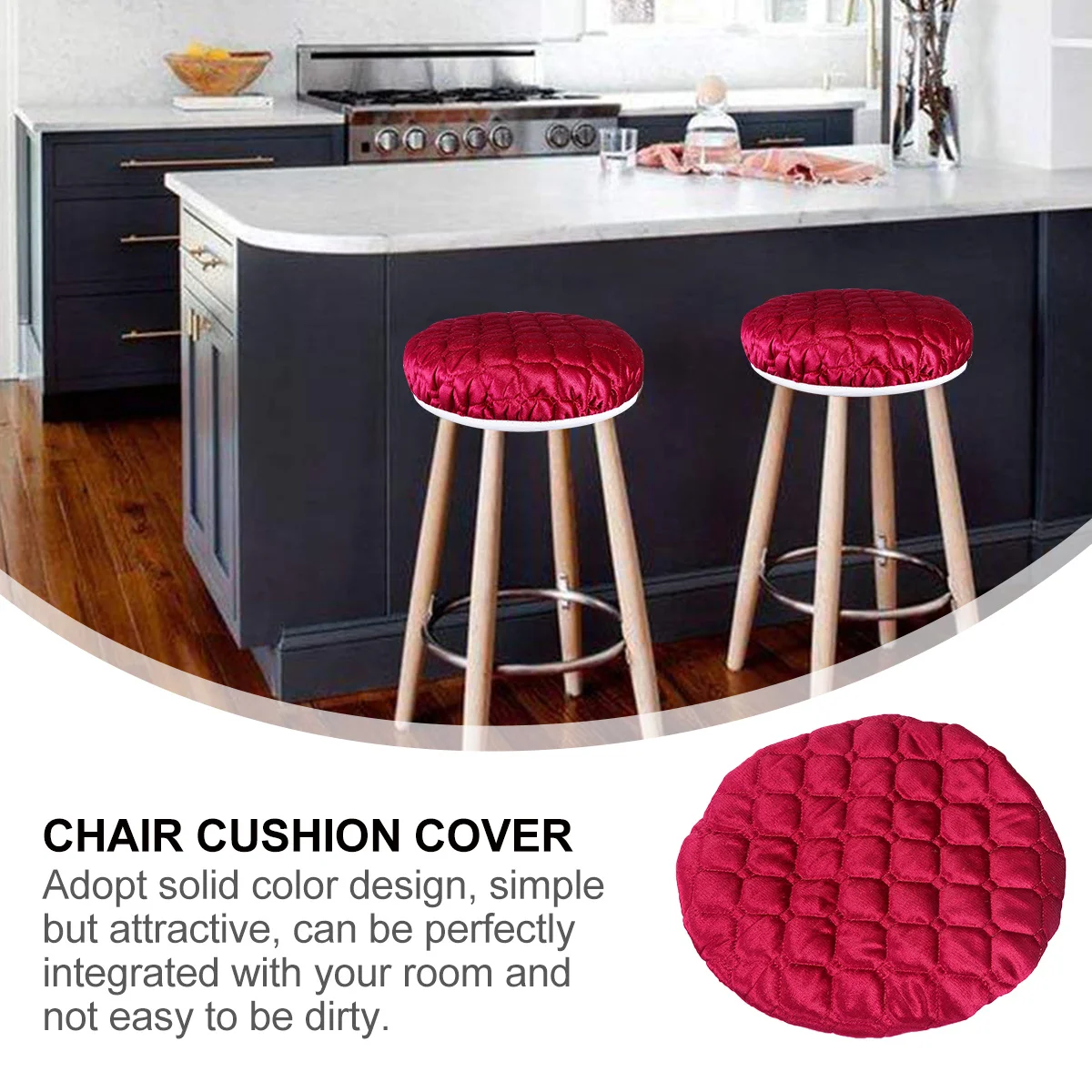 

1Pcs Chair Protective Cover Elastic Stretchy Chair Cushion Seat Protector Removable Washable for Home Office Hotel Store