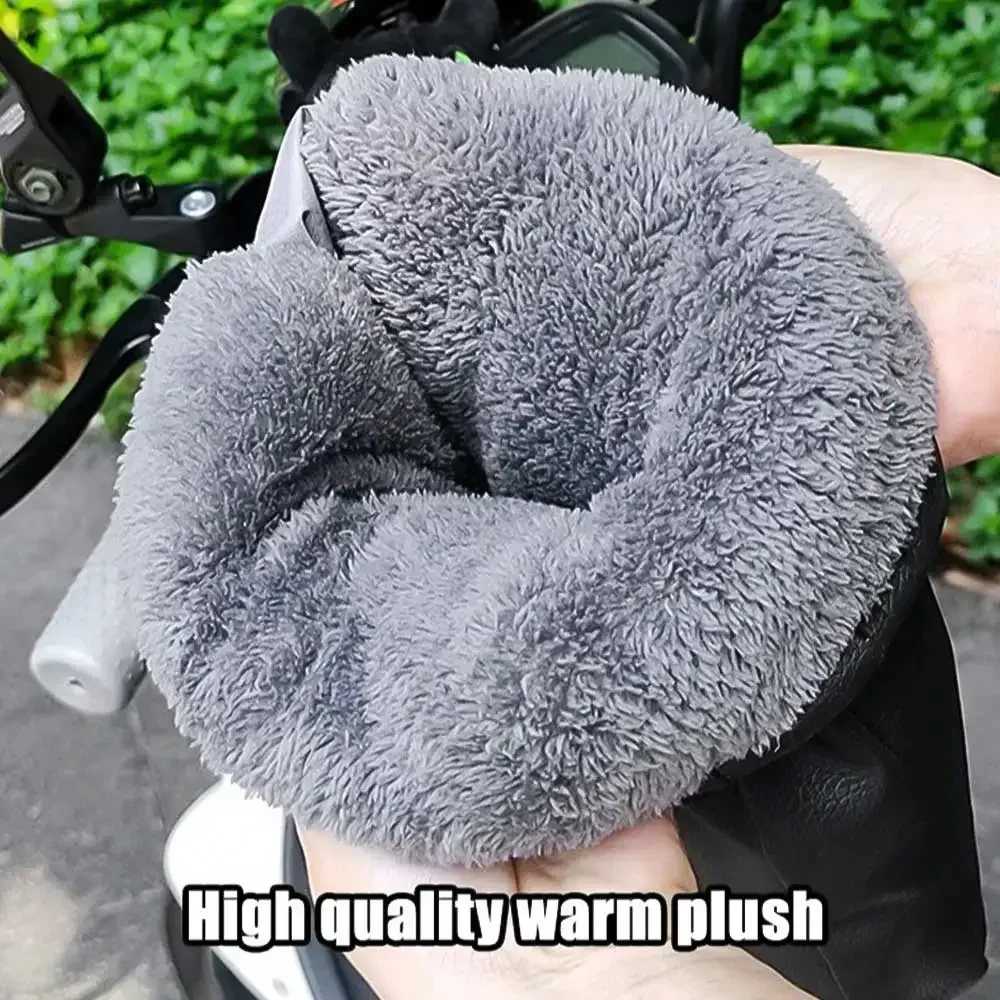 Motorcycle Bicycle Winter Equipment Handlebar Warmer Gloves Antifreeze Hands Waterproof Handmuffs Universal Handle Gloves