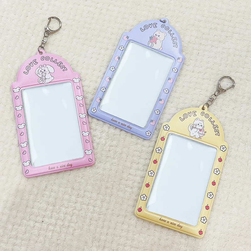 حامل ضوئي مع سلسلة مفاتيح ، واقي صور لليد ، حافظة واقية لبطاقة الهوية ، غلاف حافلة للفتيات ، قرطاسية مدرسية