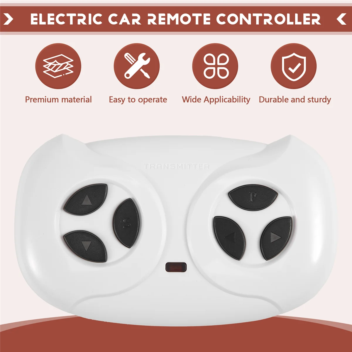 High-end Children Electric Car Remote Controller Children Electric Vehicles Replacement Parts,White
