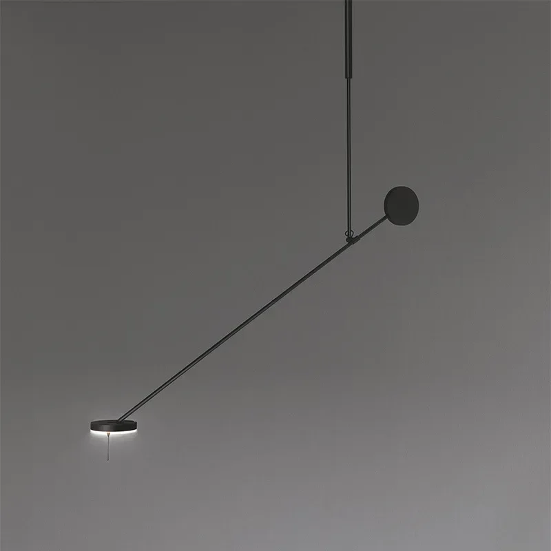 Creative Led Chandelier Black Lustre Adjustable Indoor Lights Bedroom Hanging Lamp Living Room Dining Room Lighting Fixtures